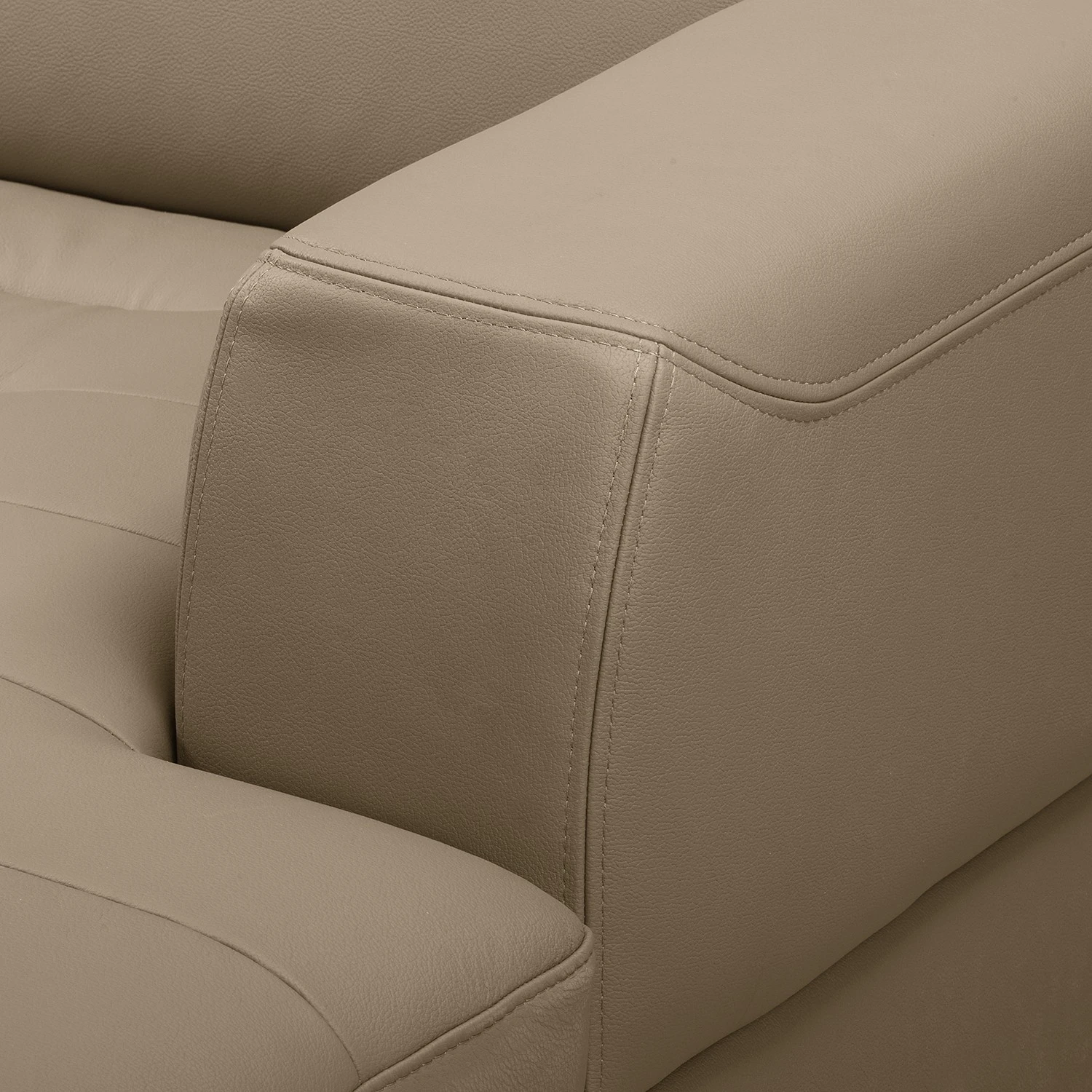 Fredriks Ecksofa Lucena - Echtleder - Taupe - Longchair davorstehend rechts - Keine Funktion 15 Fredriks Ecksofa Lucena - Echtleder - Taupe - Longchair davorstehend rechts - Keine Funktion – Bild 15