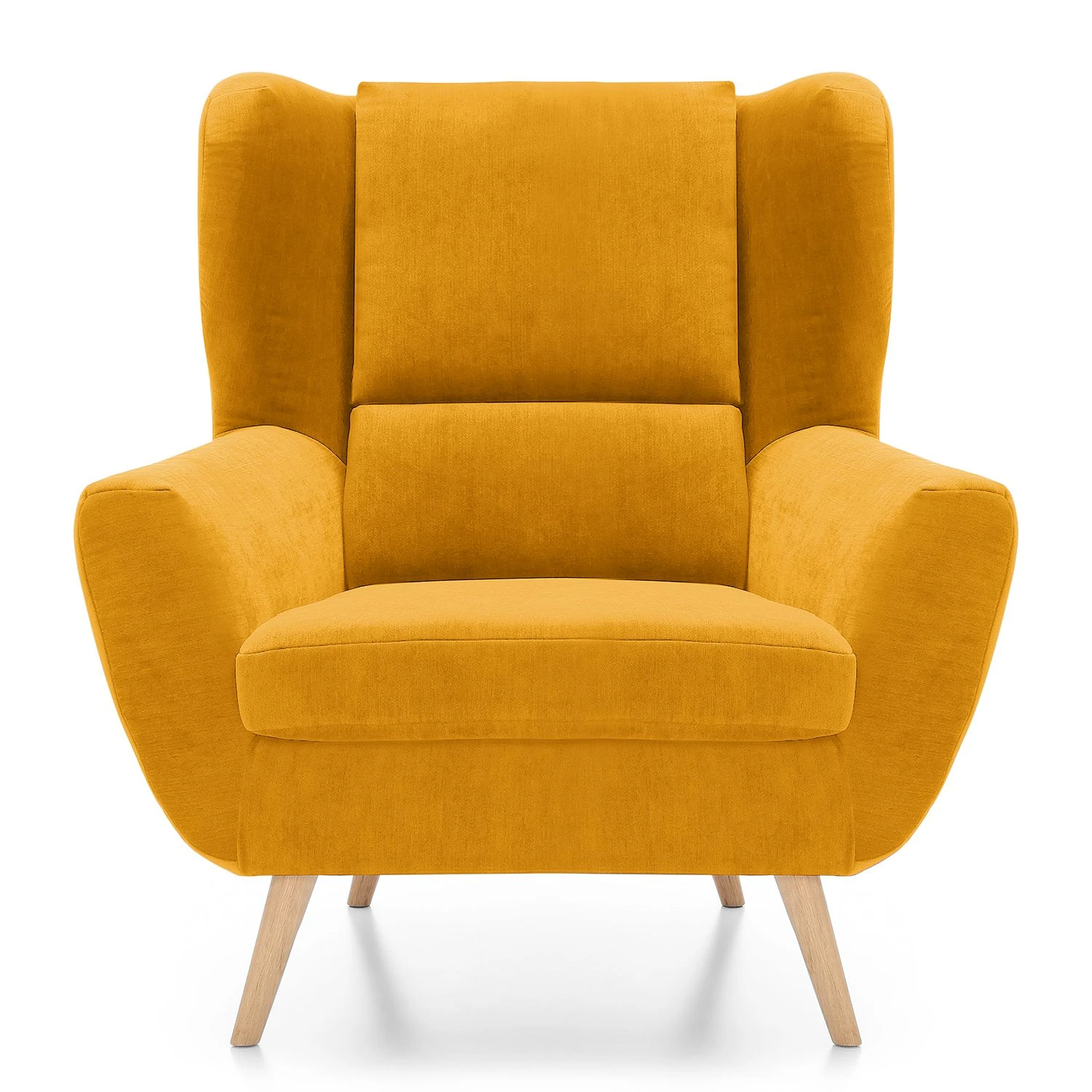 Norrwood Sessel Glenhaven - Samt - Senfgelb 2 Norrwood Sessel Glenhaven - Samt - Senfgelb – Bild 2