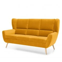 Norrwood Sofa Glenhaven (3-Sitzer) - Samt - Senfgelb