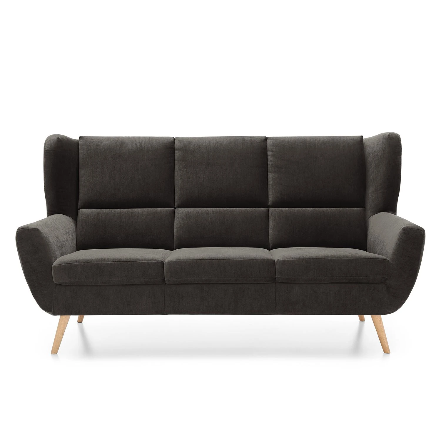 Loftscape Polstergarnitur Glenhaven (3-2-1) - Samt - Dunkelgrau 4 Loftscape Polstergarnitur Glenhaven (3-2-1) - Samt - Dunkelgrau – Bild 4