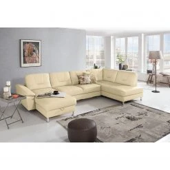 Loftscape Wohnlandschaft Kappel - Echtleder - Magnolienweiß - Longchair davorstehend links / Ottomane rechts - Keine Funktion -Wohnzimmermöbel boutique en ligne 1000157556 190320 11590201963 MOOD GALLERYIMAGES P000000001000157556 mood