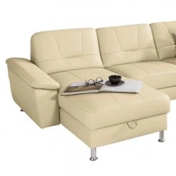 Loftscape Wohnlandschaft Kappel - Echtleder - Magnolienweiß - Longchair davorstehend links / Ottomane rechts - Keine Funktion -Wohnzimmermöbel boutique en ligne 1000157556 190320 11590201966 GALLERYIMAGES P000000001000157556