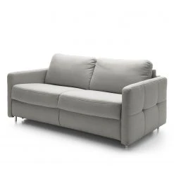 Loftscape Schlafsofa Montenegro - Strukturstoff - Grau - Breite: 157 cm