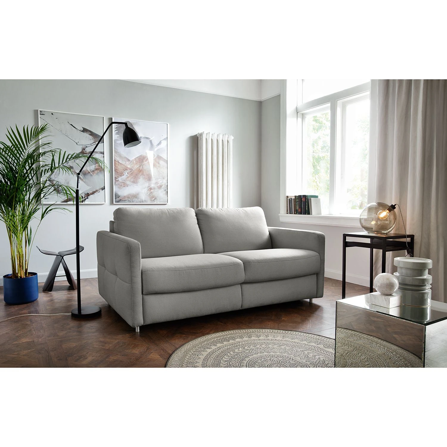 Loftscape Schlafsofa Montenegro - Strukturstoff - Grau - Breite: 157 cm 3 Loftscape Schlafsofa Montenegro - Strukturstoff - Grau - Breite: 157 cm – Bild 3