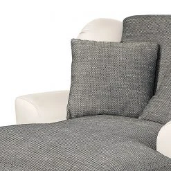 Ridgevalley XXL Sessel Garza I - Kunstleder / Strukturstoff - Weiß / Dunkelgrau -Wohnzimmermöbel boutique en ligne 1000157696 190314 11235800039 GALLERYIMAGES P000000001000157696