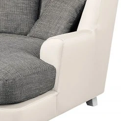 Ridgevalley XXL Sessel Garza I - Kunstleder / Strukturstoff - Weiß / Dunkelgrau -Wohnzimmermöbel boutique en ligne 1000157696 190314 11235900041 GALLERYIMAGES P000000001000157696