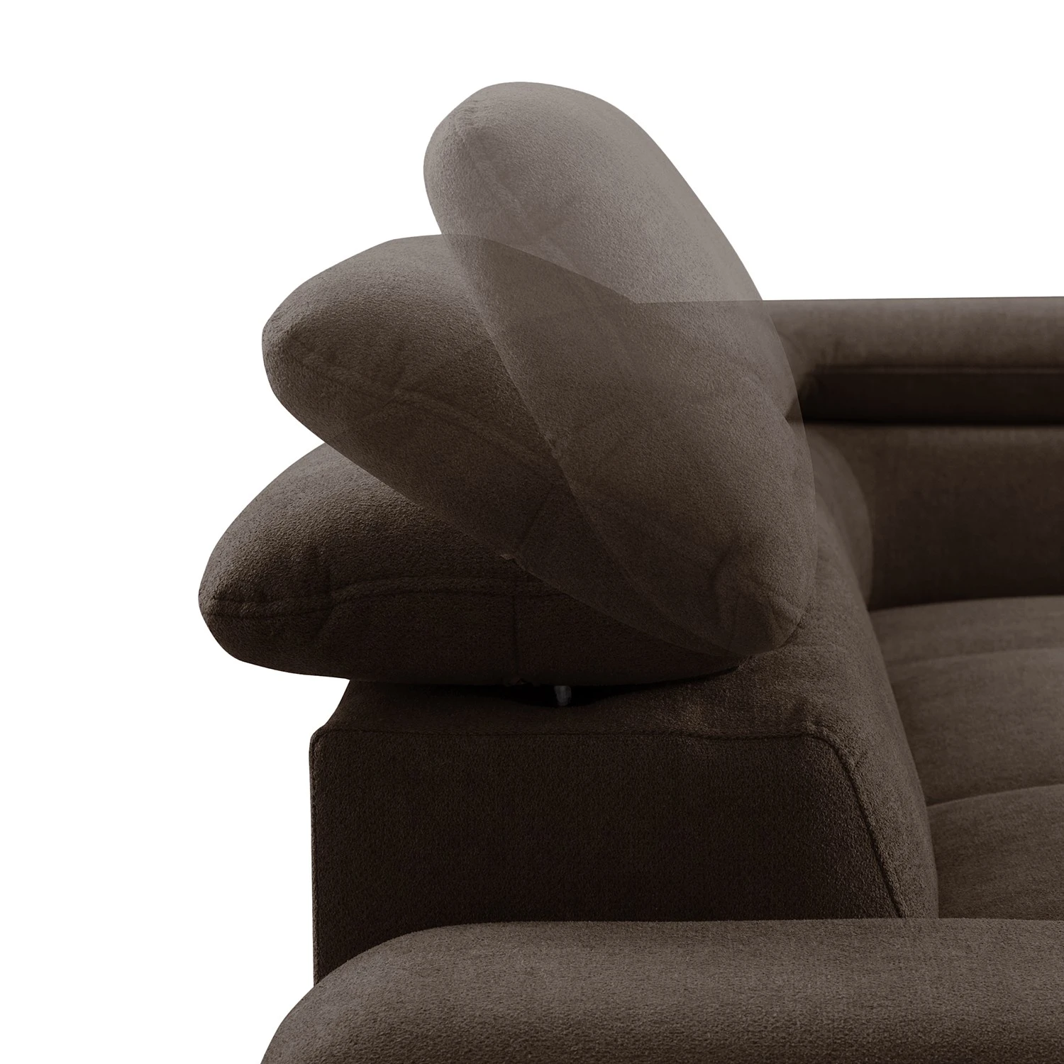 Loftscape Ecksofa Glenaire I - Strukturstoff - Dunkelbraun - Ottomane davorstehend rechts - Keine Funktion 8 Loftscape Ecksofa Glenaire I - Strukturstoff - Dunkelbraun - Ottomane davorstehend rechts - Keine Funktion – Bild 8