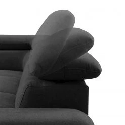 Loftscape Wohnlandschaft Glenaire I - Strukturstoff - Schwarz - Longchair davorstehend rechts / Ottomane links - Schlaffunktion für dauerhafte Nutzung -Wohnzimmermöbel boutique en ligne 1000157820 190314 11253701167 GALLERYIMAGES P000000001000157820