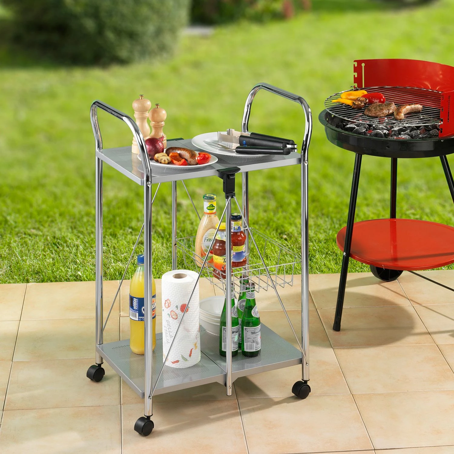 WENKO Servierwagen Sunny - Metall - Silber 2 WENKO Servierwagen Sunny - Metall - Silber – Bild 2