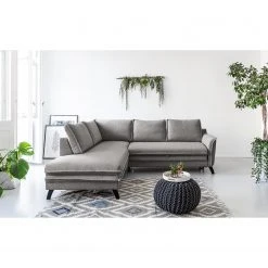 Norrwood Ecksofa Mia Mia I - Webstoff - Grau - Ottomane davorstehend links -Wohnzimmermöbel boutique en ligne 1000160519 200619 16205200044 MOOD DETAILS P000000001000160519 mood