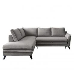 Norrwood Ecksofa Mia Mia I - Webstoff - Grau - Ottomane davorstehend links -Wohnzimmermöbel boutique en ligne 1000160519 200619 16205200046 DETAILS P000000001000160519