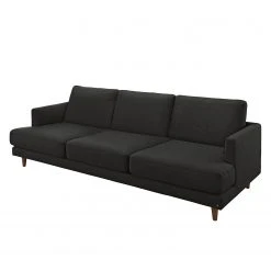 Tom Tailor Sofa Westcoast (3-Sitzer) - Webstoff - Schwarz - 3 Kissen