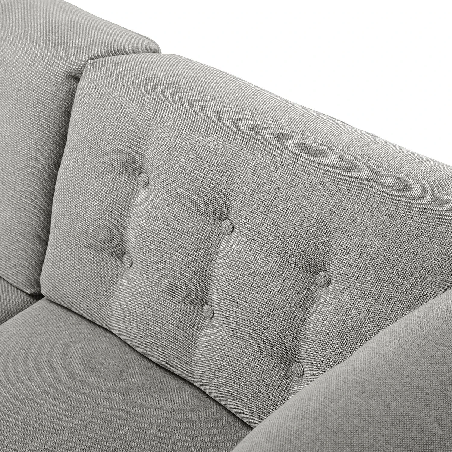 Tom Tailor Wohnlandschaft Nordic Chic - Webstoff - Granit - Longchair davorstehend rechts / Ottomane links - Höhenverstellbare Kopfstütze 11 Tom Tailor Wohnlandschaft Nordic Chic - Webstoff - Granit - Longchair davorstehend rechts / Ottomane links - Höhenverstellbare Kopfstütze – Bild 11