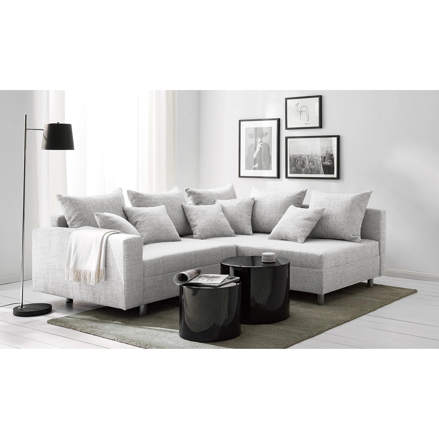 Fredriks Ecksofa Arimo - Ottomane davorstehend rechts - Mit Hocker 2 Fredriks Ecksofa Arimo - Ottomane davorstehend rechts - Mit Hocker – Bild 2