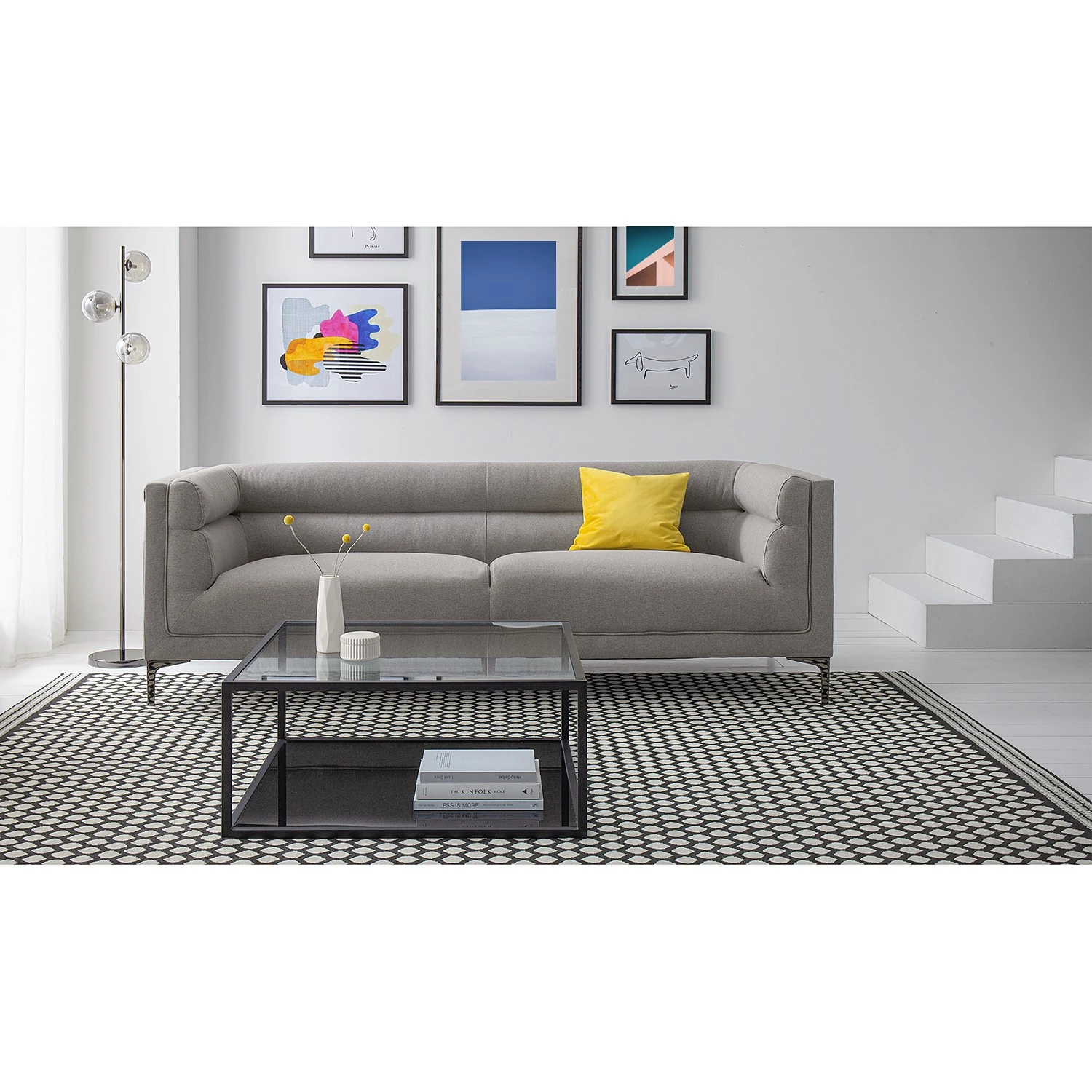 Fredriks Sofa Surfside (3-Sitzer) - Webstoff - Hellgrau 3 Fredriks Sofa Surfside (3-Sitzer) - Webstoff - Hellgrau – Bild 3