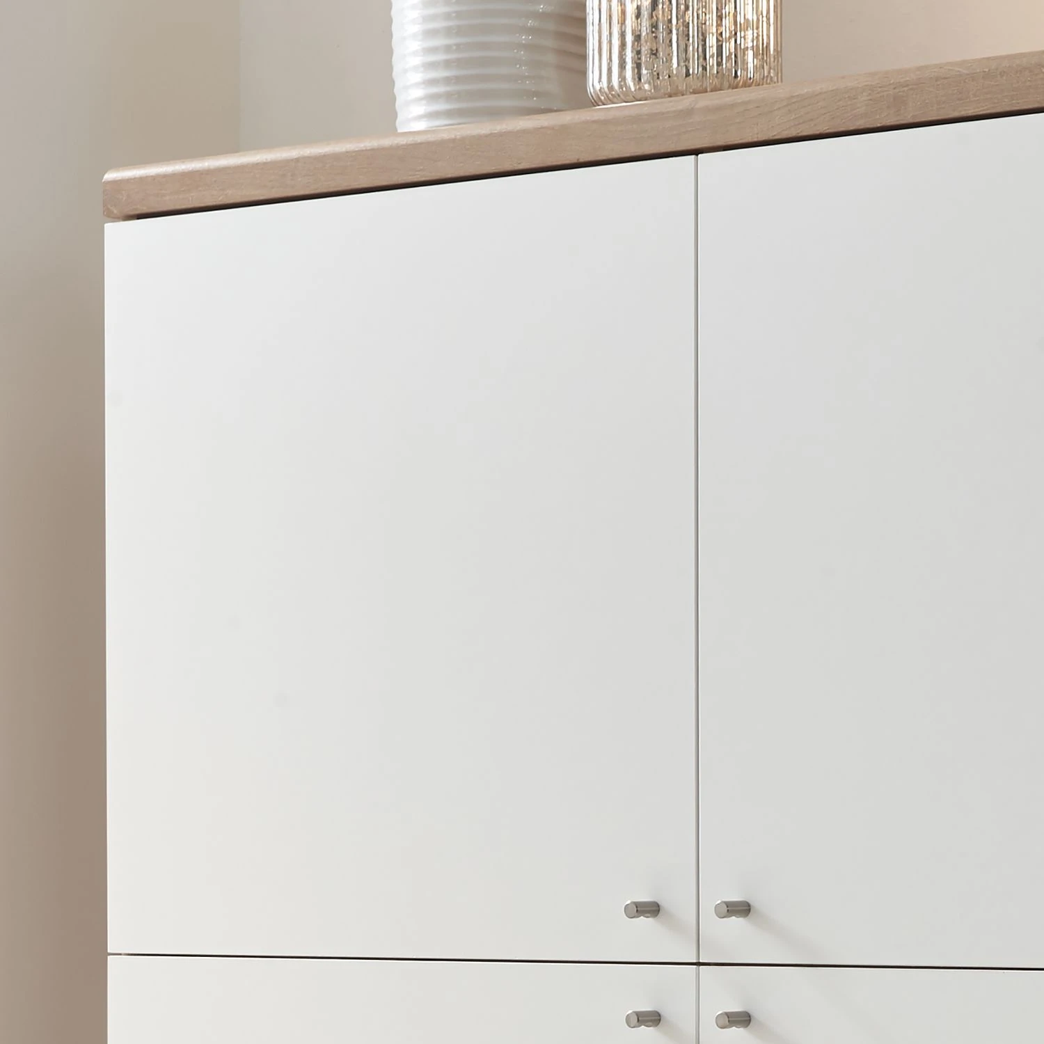 Norrwood Highboard Gyland - Matt Weiß / Eiche Riviera Dekor 9 Norrwood Highboard Gyland - Matt Weiß / Eiche Riviera Dekor – Bild 9