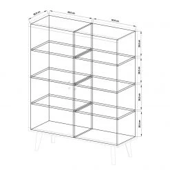 Norrwood Highboard Gyland - Matt Weiß / Eiche Riviera Dekor 19 Norrwood Highboard Gyland - Matt Weiß / Eiche Riviera Dekor -Wohnzimmermöbel boutique en ligne 1000163991 190307 08392100029 GALLERYIMAGES P000000001000163991