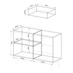 Norrwood Kommode Gyland - Matt Weiß / Eiche Riviera Dekor -Wohnzimmermöbel boutique en ligne 1000164005 190307 08392200038 GALLERYIMAGES P000000001000164005