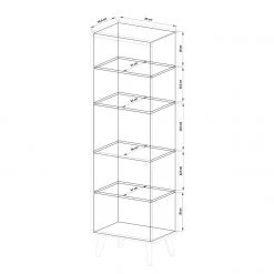 Norrwood Standvitrine Gyland - Matt Weiß / Eiche Riviera Dekor 15 Norrwood Standvitrine Gyland - Matt Weiß / Eiche Riviera Dekor -Wohnzimmermöbel boutique en ligne 1000164010 190307 08392300073 GALLERYIMAGES P000000001000164010