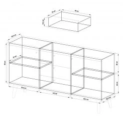 Norrwood Sideboard Gyland - Matt Weiß / Eiche Riviera Dekor 21 Norrwood Sideboard Gyland - Matt Weiß / Eiche Riviera Dekor -Wohnzimmermöbel boutique en ligne 1000164014 190307 08392400101 GALLERYIMAGES P000000001000164014