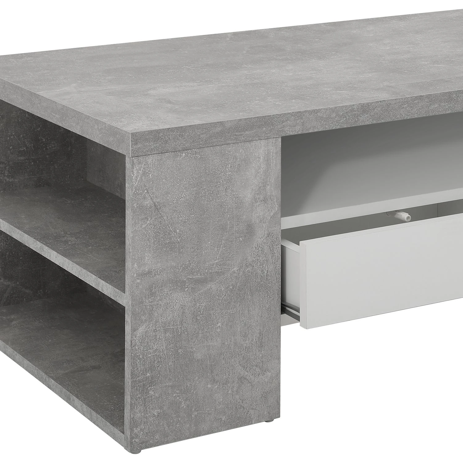 Loftscape Couchtisch Nechin - Beton Dekor / Weiß 3 Loftscape Couchtisch Nechin - Beton Dekor / Weiß – Bild 3