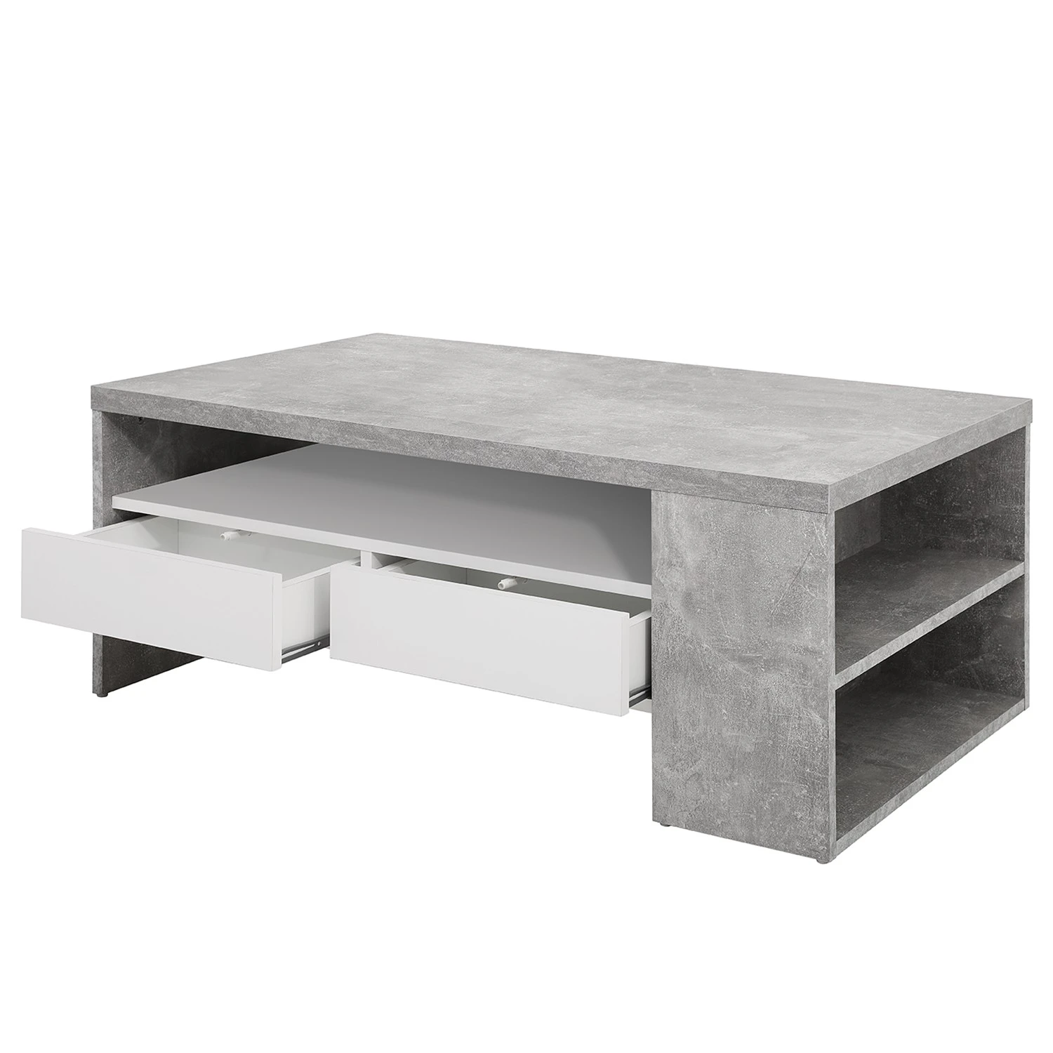 Loftscape Couchtisch Nechin - Beton Dekor / Weiß 1 Loftscape Couchtisch Nechin - Beton Dekor / Weiß
