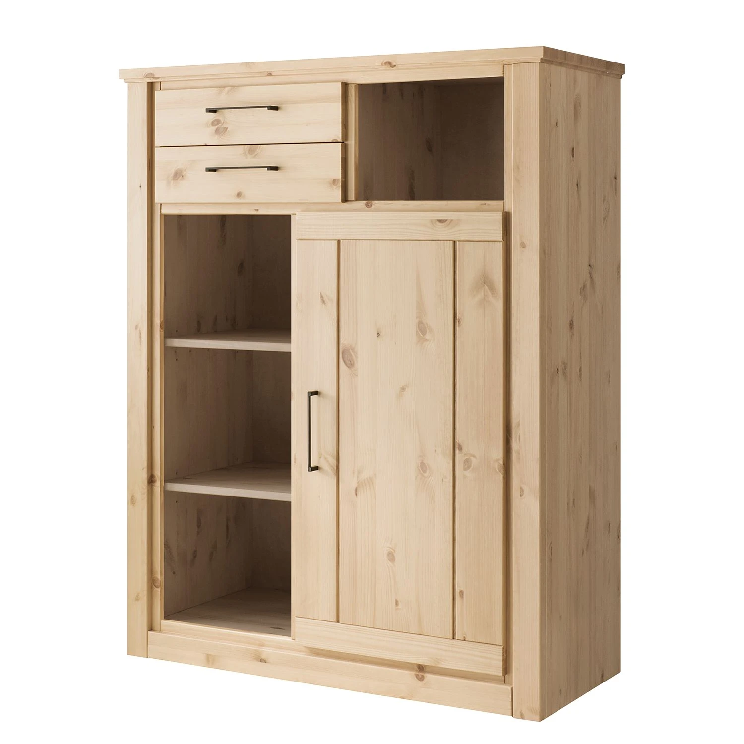 Naturoo Highboard Soyen III - Kiefer massiv 1 Naturoo Highboard Soyen III - Kiefer massiv