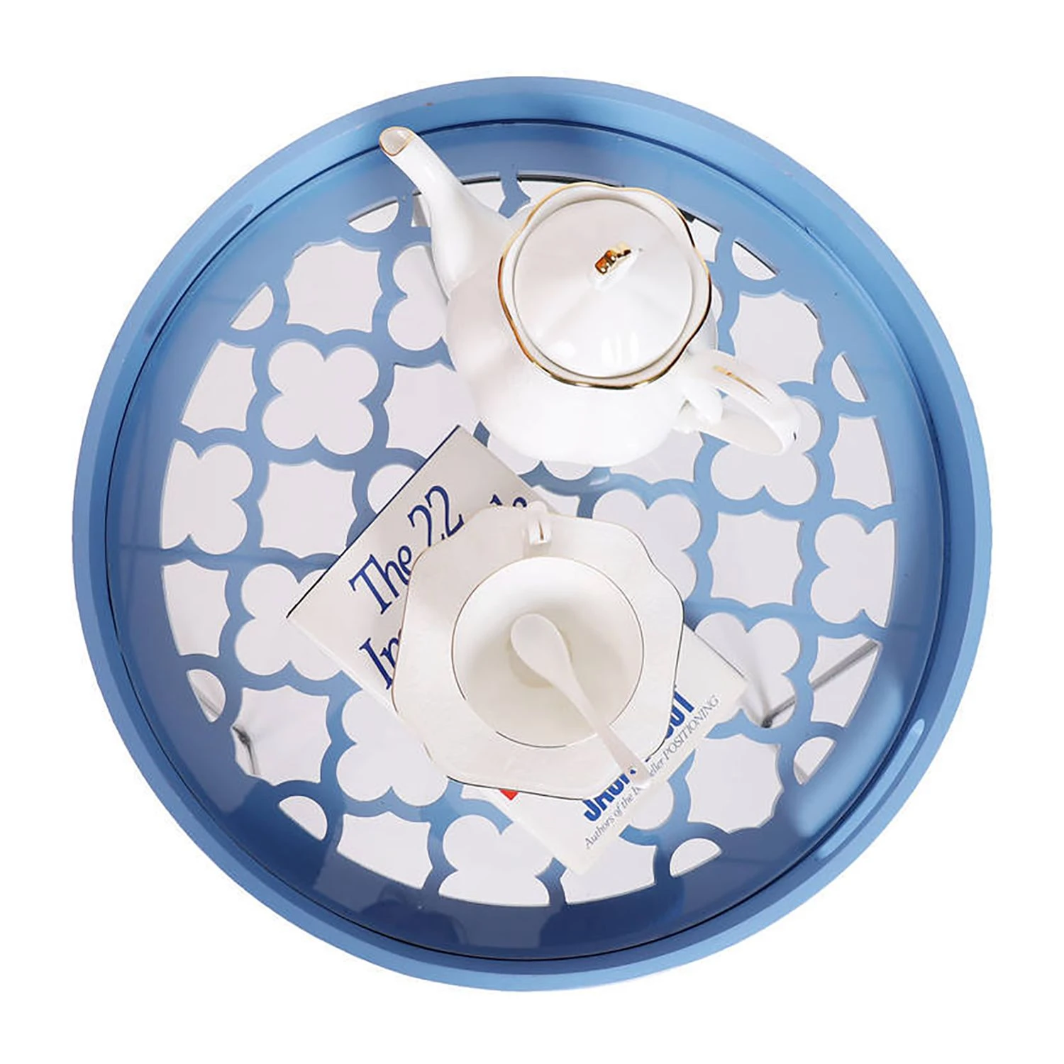 Kayoom Beistelltisch River - Glas / Metall - Hellblau 4 Kayoom Beistelltisch River - Glas / Metall - Hellblau – Bild 4