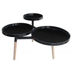 Kayoom Beistelltisch Butler I - Bambus teilmassiv - Schwarz -Wohnzimmermöbel boutique en ligne 1000165620 190315 08011400241 GALLERYIMAGES P000000001000165620