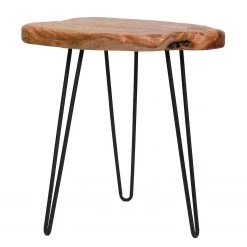 Kayoom Beistelltisch Woody I - Zeder massiv / Metall - Zeder / Schwarz -Wohnzimmermöbel boutique en ligne 1000165622 190315 08011400254 GALLERYIMAGES P000000001000165622