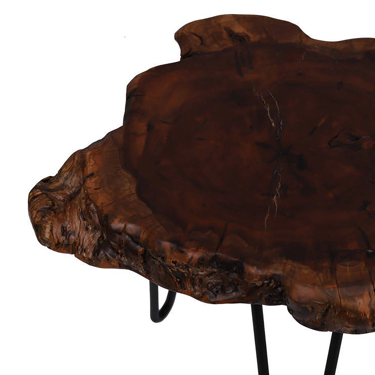 Kayoom Beistelltisch Woody III - Dattel massiv / Metall - Dattel / Schwarz 6 Kayoom Beistelltisch Woody III - Dattel massiv / Metall - Dattel / Schwarz – Bild 6