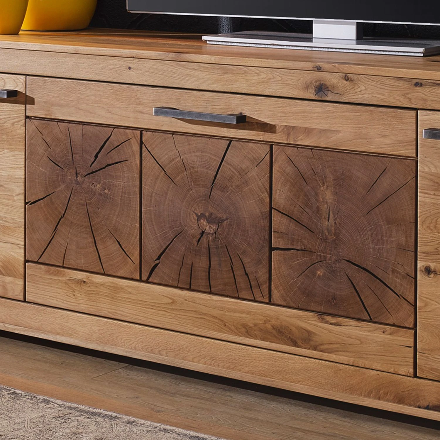 Naturoo TV-Lowboard Darley III - Wildeiche massiv 3 Naturoo TV-Lowboard Darley III - Wildeiche massiv – Bild 3