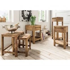 Naturoo Blumensäule Gaspar - Sheesham massiv - Höhe: 90 cm -Wohnzimmermöbel boutique en ligne 1000166540 190322 07015700006 MOOD GALLERYIMAGES P000000001000166540 mood