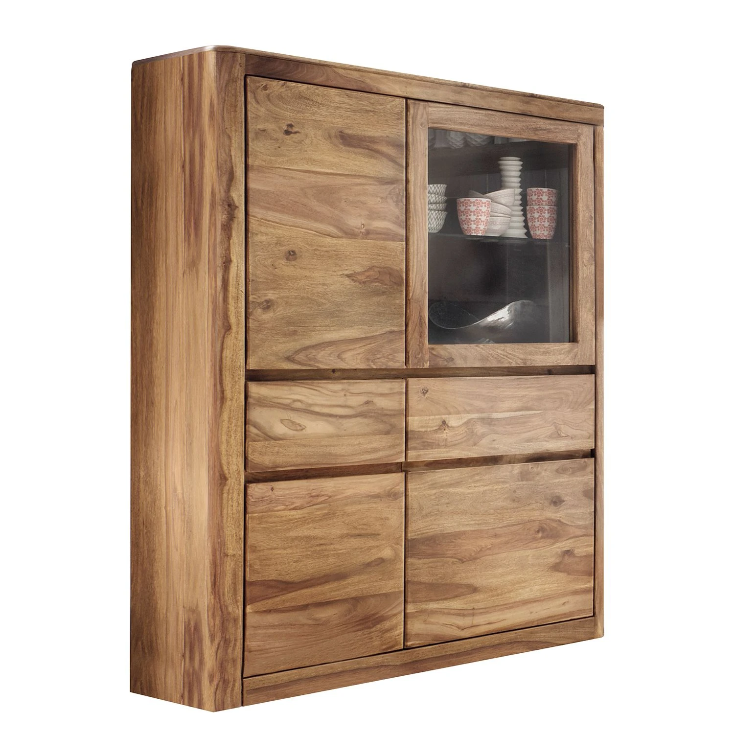 Naturoo Highboard Gaspar I - Sheesham massiv 1 Naturoo Highboard Gaspar I - Sheesham massiv