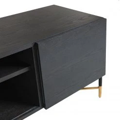 Jack & Alice TV-Lowboard Cabral - Esche Schwarz / Gold -Wohnzimmermöbel boutique en ligne 1000166578 190319 10112700012 GALLERYIMAGES P000000001000166578