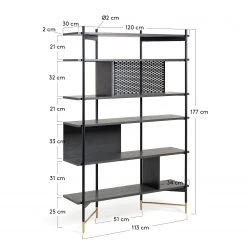 Jack & Alice Regal Cabral - Esche Schwarz / Gold -Wohnzimmermöbel boutique en ligne 1000166602 190319 10113500080 GALLERYIMAGES P000000001000166602