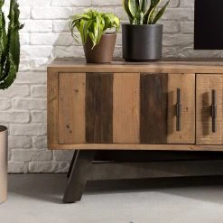 Ars manufacti TV-Lowboard Tamati III - Pinie massiv / Eisen - Pinie / Schwarz 31 Ars manufacti TV-Lowboard Tamati III - Pinie massiv / Eisen - Pinie / Schwarz -Wohnzimmermöbel boutique en ligne 1000166778 200117 07273800007 DETAILS P000000001000166778