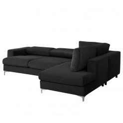 Jack & Alice Ecksofa Baitz I - Samt Krysia: Dunkelgrau - Ottomane davorstehend links -Wohnzimmermöbel boutique en ligne 1000166895 220601 040 DETAILS P000000001000166895