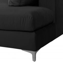 Jack & Alice Ecksofa Baitz I - Samt Krysia: Dunkelgrau - Ottomane davorstehend links -Wohnzimmermöbel boutique en ligne 1000166895 220601 240 DETAILS P000000001000166895