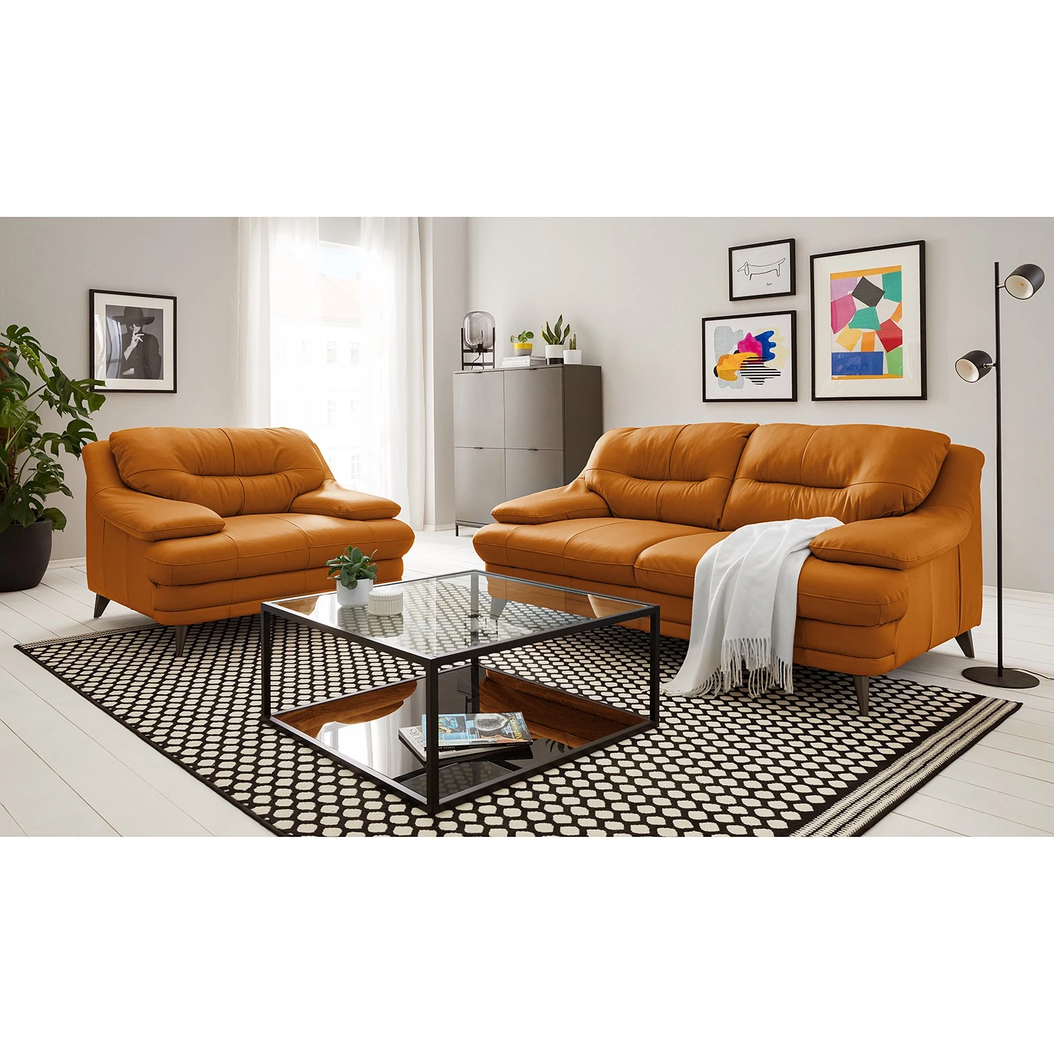 Fredriks Sessel Lutz II - Echtleder - Goldbraun 3 Fredriks Sessel Lutz II - Echtleder - Goldbraun – Bild 3