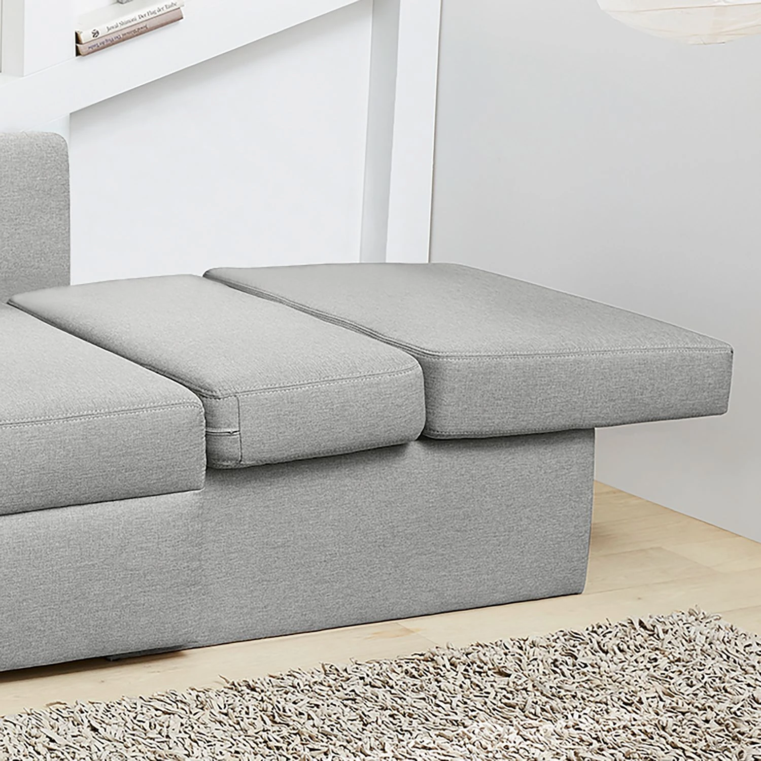 Fredriks Recamiere Nordby - Webstoff - Lichtgrau 4 Fredriks Recamiere Nordby - Webstoff - Lichtgrau – Bild 4