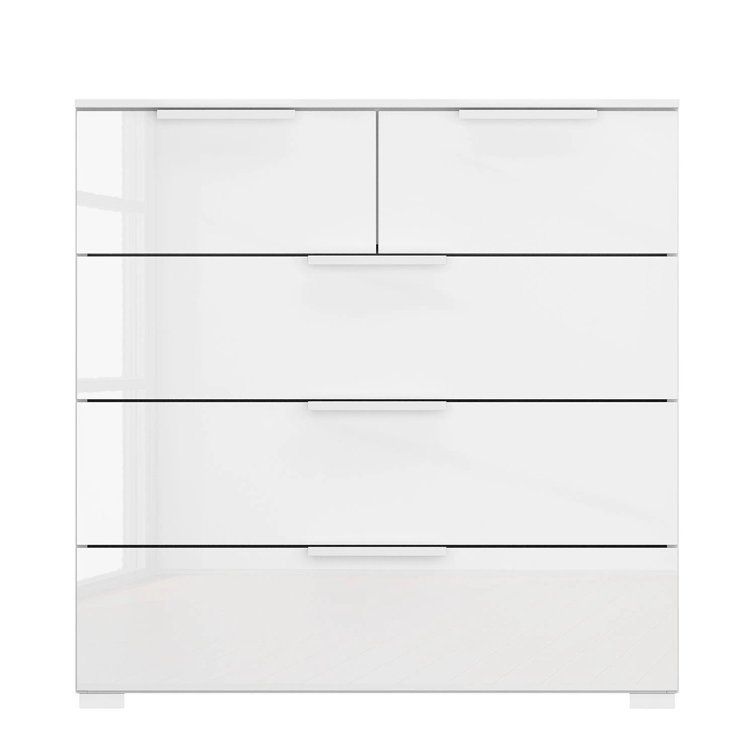 Kommode SKØP x3+2 - Hochglanz Weiß / Alpinweiß - Korpusfarbe 2 Kommode SKØP x3+2 - Hochglanz Weiß / Alpinweiß - Korpusfarbe – Bild 2