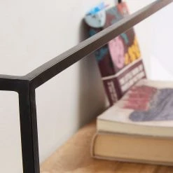 Norrwood Wandregal Silop - Mango massiv / Metall - Mango / Schwarz -Wohnzimmermöbel boutique en ligne 1000167753 190416 11592600070 GALLERYIMAGES P000000001000167753