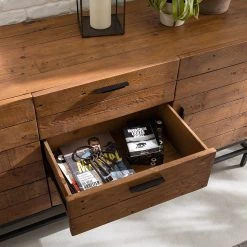 Ars manufacti Sideboard Grasby II - Altholz Pinie / Metall - Pinie Dunkel / Schwarz -Wohnzimmermöbel boutique en ligne 1000168548 191126 17373400011 DETAILS P000000001000168548