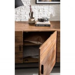 Ars manufacti Sideboard Grasby II - Altholz Pinie / Metall - Pinie Dunkel / Schwarz -Wohnzimmermöbel boutique en ligne 1000168548 191126 17373400015 DETAILS P000000001000168548