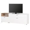 Germania TV-Lowboard Coruna - Weiß / Eiche Grandson Dekor