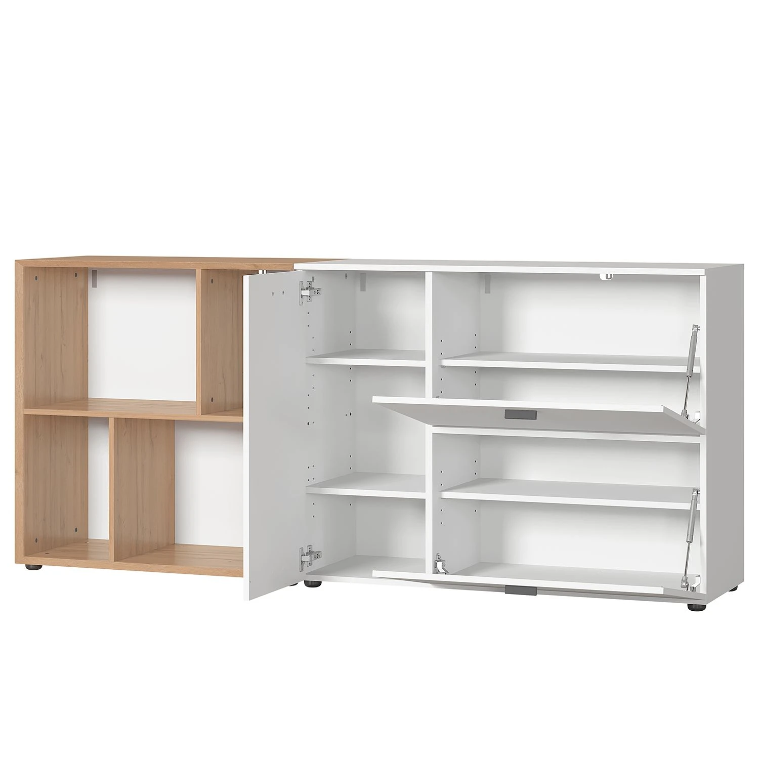 Germania Sideboard Coruna - Weiß / Eiche Grandson Dekor 5 Germania Sideboard Coruna - Weiß / Eiche Grandson Dekor – Bild 5