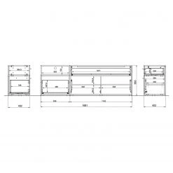 Germania Wohnwand Coruna IV (3-teilig) - Weiß / Eiche Grandson Dekor -Wohnzimmermöbel boutique en ligne 1000168945 190403 11353900102 GALLERYIMAGES P000000001000168945