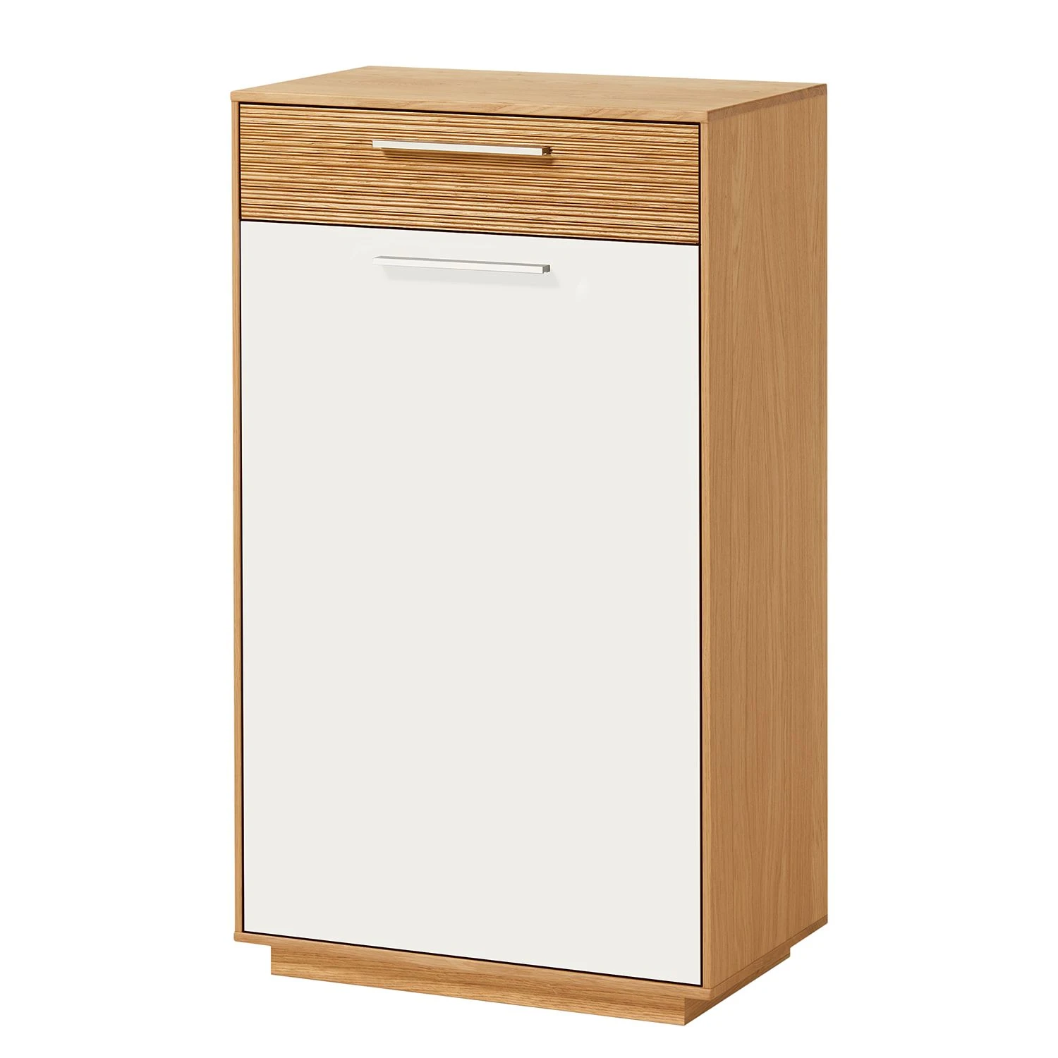 Voss Kommode Loveno II - Eiche teilmassiv / Metall - Türanschlag rechts - Weiß 1 Voss Kommode Loveno II - Eiche teilmassiv / Metall - Türanschlag rechts - Weiß