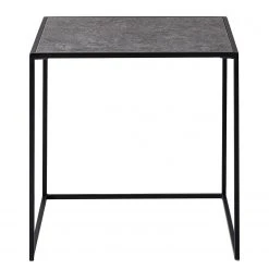 Fredriks Beistelltisch Vines (3er-Set) - Metall - Beton Dekor / Schwarz -Wohnzimmermöbel boutique en ligne 1000170580 200313 06455400044 DETAILS P000000001000170580
